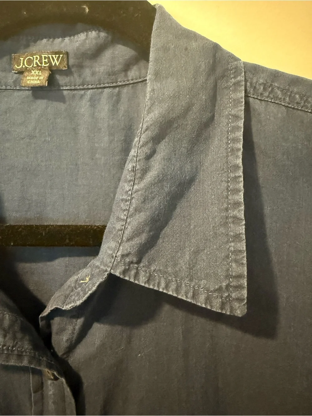 J. Crew Navy Button-Down Shirtdress
